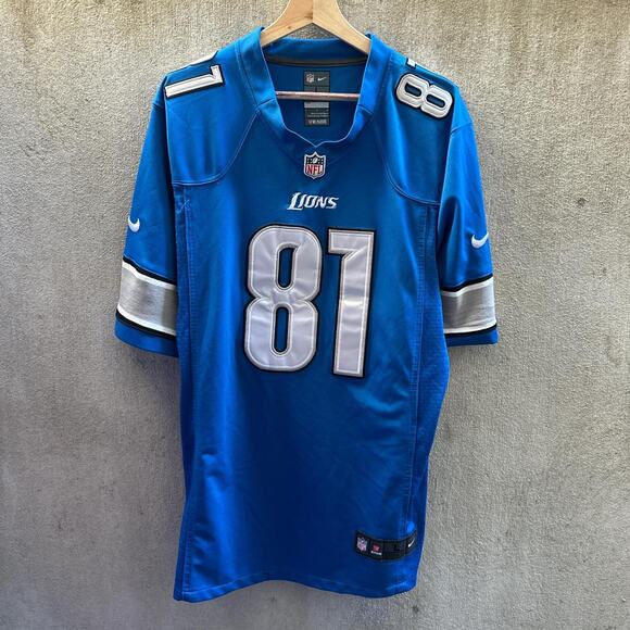 Nike Jersey Authentic Detroit Lions Calvin Johnson Detroit Lions NFL Size Large - Picture 1 of 3